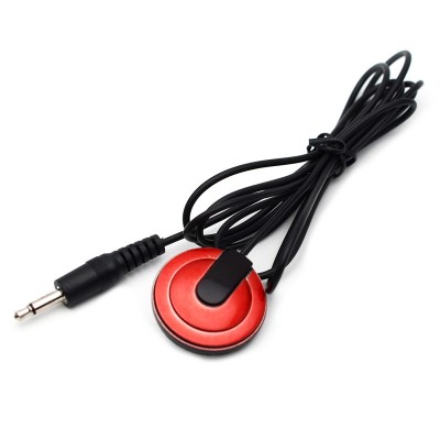 Clip Red Case Guitar Pickup Piezo Contact Microphone Pickup with 3.5 Mono Jack Output for Guitar Violin Banjo etc.. Guitar Parts